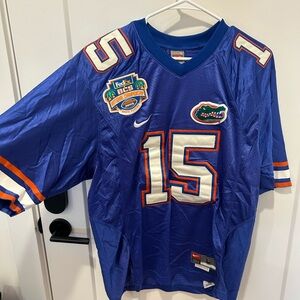 Nike Blue Mesh Gator’s Football Jersey with Red Tag